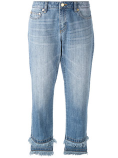 укороченные джинсы с бахромой Michael Michael Kors