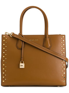 сумка-тоут с заклепками 'Mercer ' Michael Michael Kors