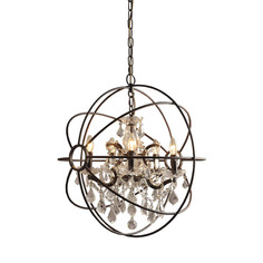 Светильник iron orb chandelier (gramercy) черный 65 см.