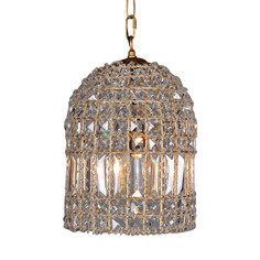 Подвесная люстра dominique small chandelier (gramercy) прозрачный 39 см.