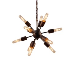 Подвесная люстра atom chandelier (gramercy) коричневый