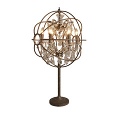 Лампа настольная iron orb table lamp (gramercy) прозрачный