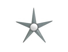 Зеркало starburst (gramercy) серый 14 см.