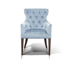 Кресло byron (myfurnish) голубой 62x96x66 см.