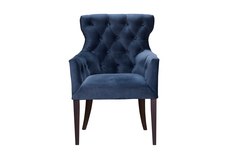 Кресло byron (myfurnish) голубой 62x96x66 см.