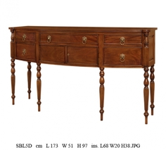 Консоль (satin furniture) коричневый 173x97x51 см.