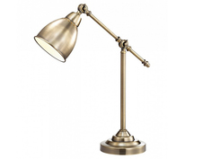 Настольная лампа декоративная cruz 2412/1t (odeon light) бронзовый 34 см.