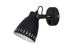 Бра mestre (odeon light) черный 12x22x17 см.