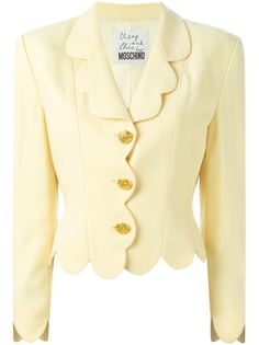 пиджак с фестонами Moschino Vintage