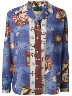 рубашка в принт Horoscope Jean Paul Gaultier Vintage