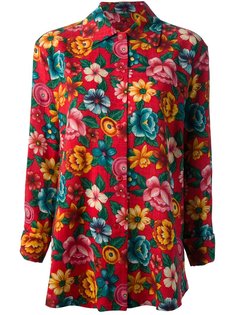 костюм с блузкой и юбкой в цветочный принт Kenzo Vintage