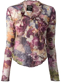 костюм с юбкой в цветочный принт Jean Paul Gaultier Vintage