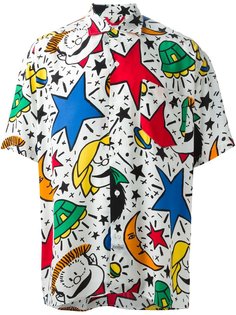 рубашка в принт Mafalda Cartoon  Jc De Castelbajac Vintage