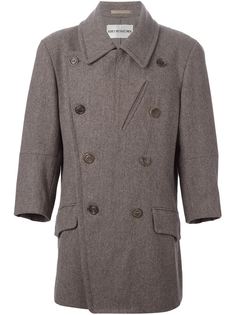 двубортное пальто Issey Miyake Vintage
