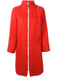 пальто с контрастной застежкой-молнией Courrèges Vintage