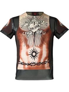 футболка Safe Sex  Jean Paul Gaultier Vintage