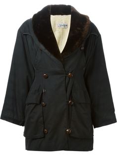 пальто с меховым воротником Jean Paul Gaultier Vintage