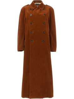 длинное вельветовое пальто Comme Des Garçons Vintage