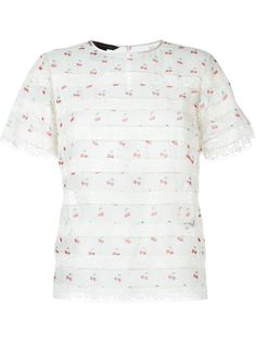 блузка с кружевными вставками Marc By Marc Jacobs