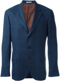 блейзер в клетку  Brunello Cucinelli