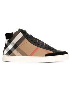 хайтопы в клетку Burberry