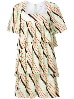 плиссированное мини-платье  Sonia Rykiel