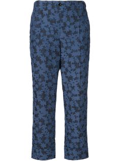 укороченные брюки с цветочным узором Julien David