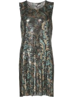 сетчатое платье с узором "пейсли" Paco Rabanne