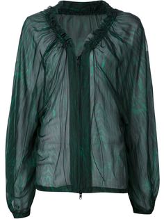 прозрачная блузка на молнии Ann Demeulemeester
