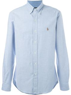 рубашка с вышитым логотипом  Polo Ralph Lauren