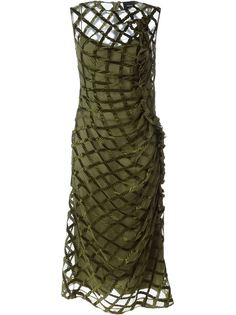платье с сетчатым верхним слоем Simone Rocha