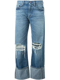 широкие джинсы с рваной отделкой Simon Miller