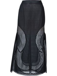 перфорированная юбка А-образного кроя Stella McCartney