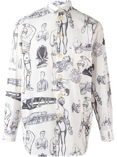 рубашка с принтом First Aid  Jean Paul Gaultier Vintage