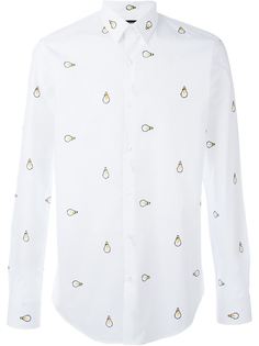 рубашка с вышивкой лампочек Fendi