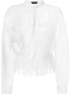 прозрачная блузка  Rochas