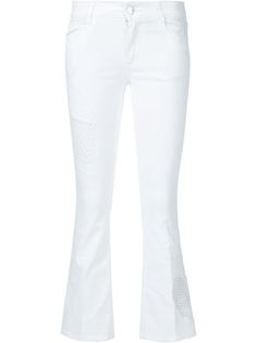 расклешенные джинсы с сетчатой вышивкой Stella McCartney