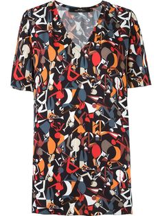блузка с абстрактным принтом Andrea Marques