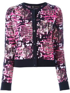 кардиган с леопардовым узором Versace