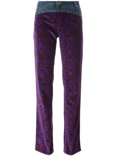 джинсовые брюки с принтом пейсли Dolce & Gabbana Vintage