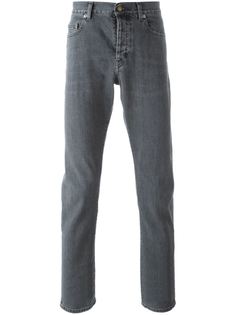 прямые джинсы Saint Laurent