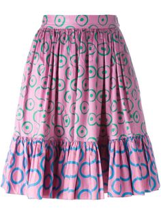 юбка с принтом Yves Saint Laurent Vintage