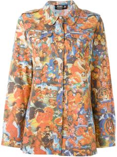 рубашка с принтом Jean Paul Gaultier Vintage