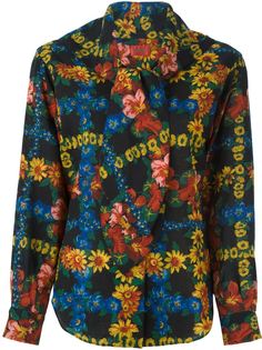 блузка с цветочным принтом  Kenzo Vintage