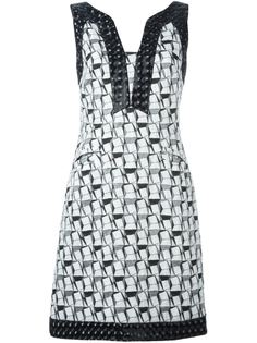 жаккардовое платье с геометрическим узором  Chanel Vintage