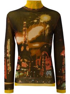 топ с принтом Paris Jean Paul Gaultier Vintage