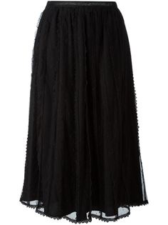юбка из тюля со складками Red Valentino