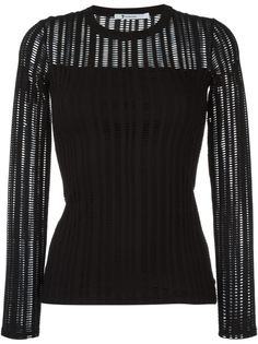 перфорированный топ с длинными рукавами T By Alexander Wang