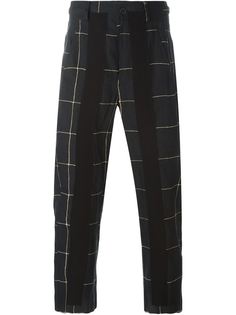 укороченные брюки в клетку Damir Doma