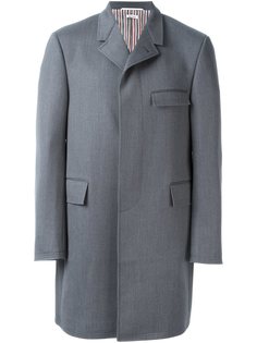 однобортное пальто Thom Browne